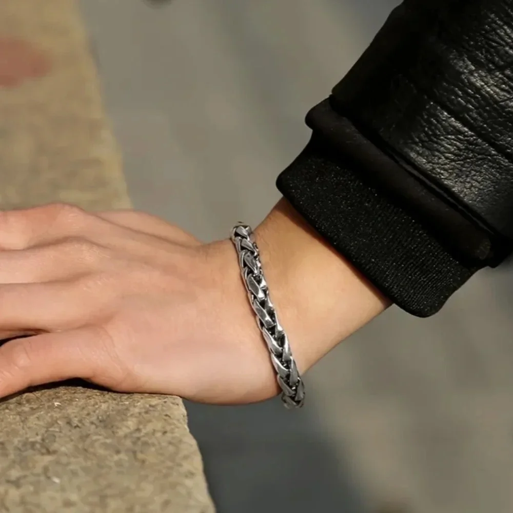 Metal weave bracelet